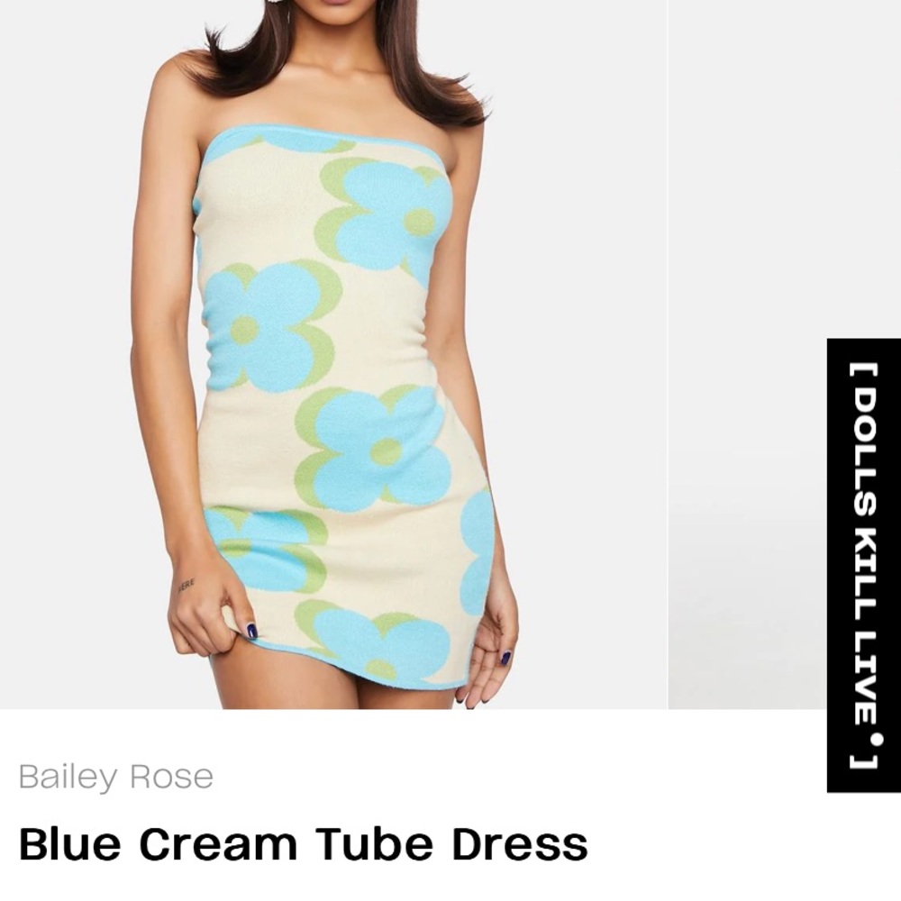 Flower tube dress